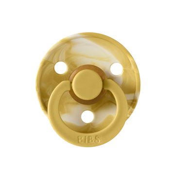 bibs tie dye mustard med navn