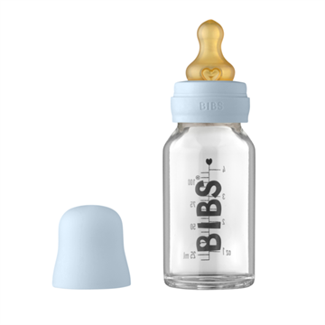 BIBS sutteflaske med navn BABY BLUE
