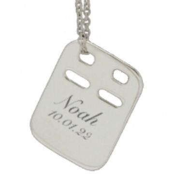 Dogtag kadaverskilt med gravering