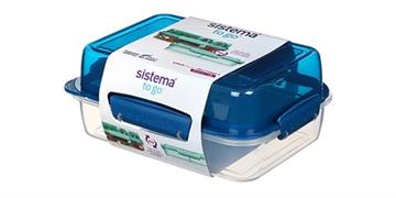 Stack rectangle sistema madkasse med navn
