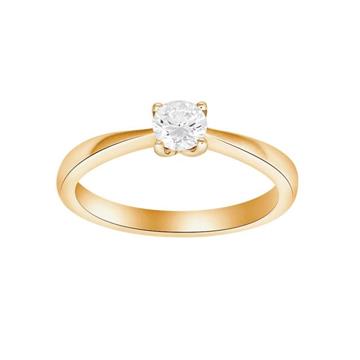 Ring 14k guld med 0,40ct diamant