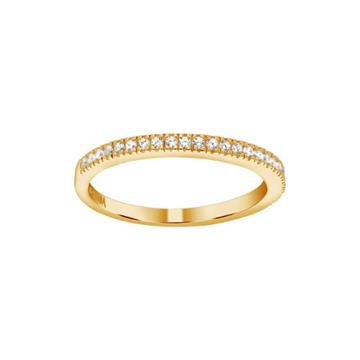 ADINANOR forgyldt ring med kubisk zirkoniasten