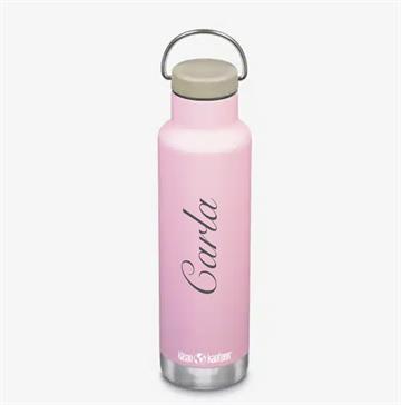 Klean kanteen isolated drikkedunk med navn