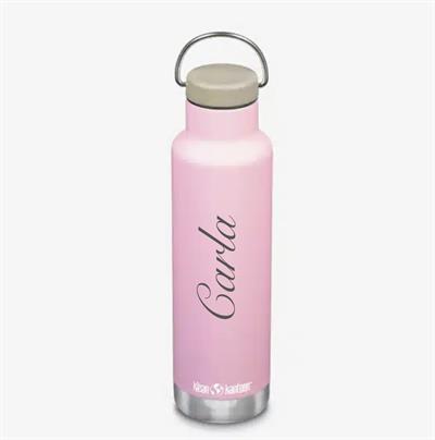 Klean kanteen isolated drikkedunk med navn