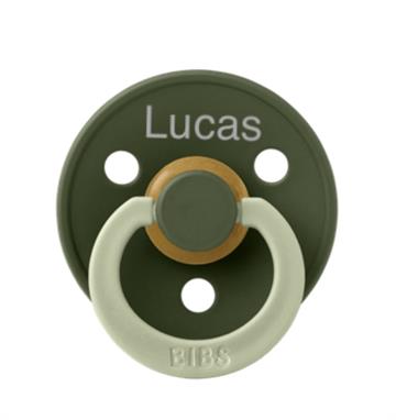 BIBS str 2  med navn FUSION hunter green / olive mix