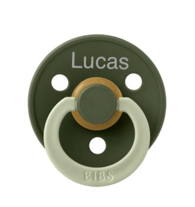 BIBS str 2  med navn FUSION hunter green / olive mix