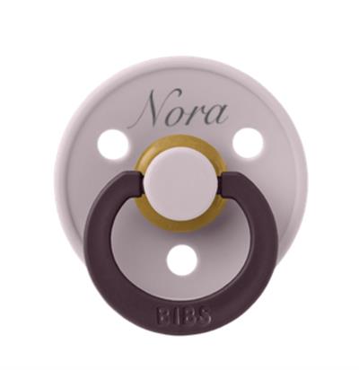BIBS str 2  med navn FUSION dusky lilac  / plum mix