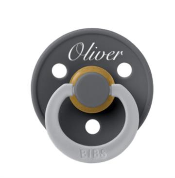 BIBS str 2  med navn FUSION  iron grey / cloud mix
