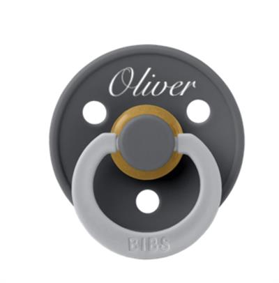 BIBS str 2  med navn FUSION  iron grey / cloud mix