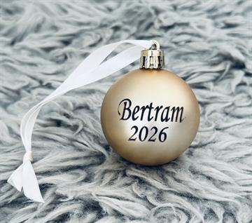 Julekugle med navn Pastelfarver navneparadis