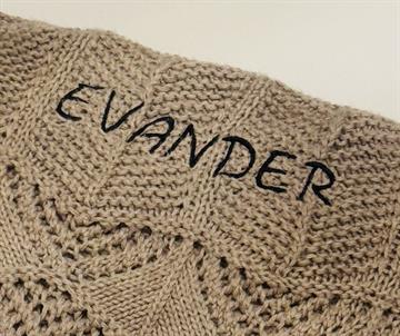 Babytæppe med navn navneparadis 