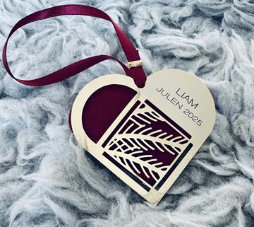 Julehjerte hc andersen med gravering Navneparadis 