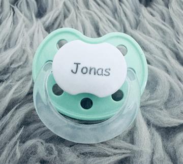 BABYNOVA sut med navn str 2 ANATOMISK SILIKONE