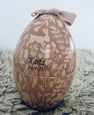 Maileg metal påskeæg med navn navneparadis 