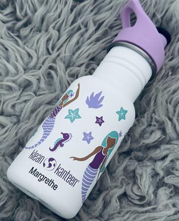 Klean kanteen drikkedunk med navn 