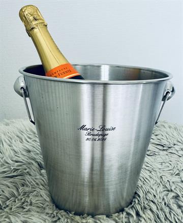 Champagne køler med hravering