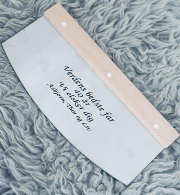 Pizzaskærer med gravering