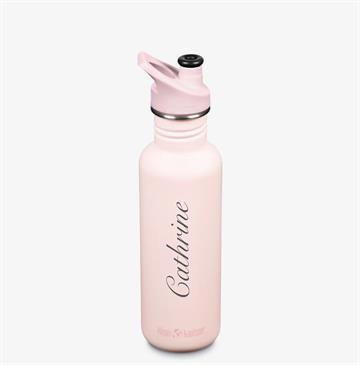 Klean Kanteen 800 ml med navn Heavenly pink