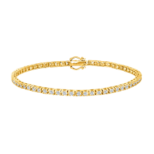 14kt. guld tennisarmbånd dia. 2.0ct W/SI navneparadis