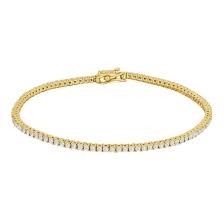 14kt. guld tennisarmbånd dia. 1.54ct W/SI navneparadis