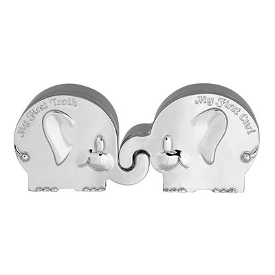 Tand & Hårlokskrin 2 elefanter