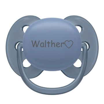 Avent ultra soft str 2 sut med navn, navy blue navneparadis