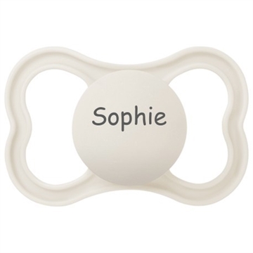 MAM AIR sut silikone str 2 med navn COTTON navneparadis