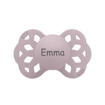 BIBS str 2 ANATOMISK silikone INFINITY sut med navn DUSKY LILAC navneparadis