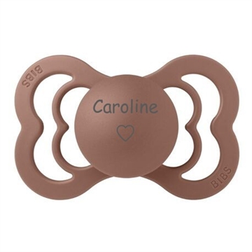 BIBS str 2 silikone symmetrisk sut med navn Woodchuck supreme navneparadis