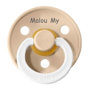 BIBS str 1 GLOW IN THE DARK VANILLA