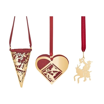 HC Andersen miniature juleophæng med gravering Klodshans