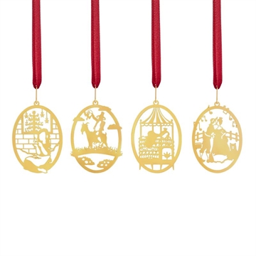  HC ANDERSEN 4 eventyr  - 4 ophæng med gravering