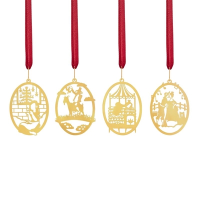  HC ANDERSEN 4 eventyr  - 4 ophæng med gravering